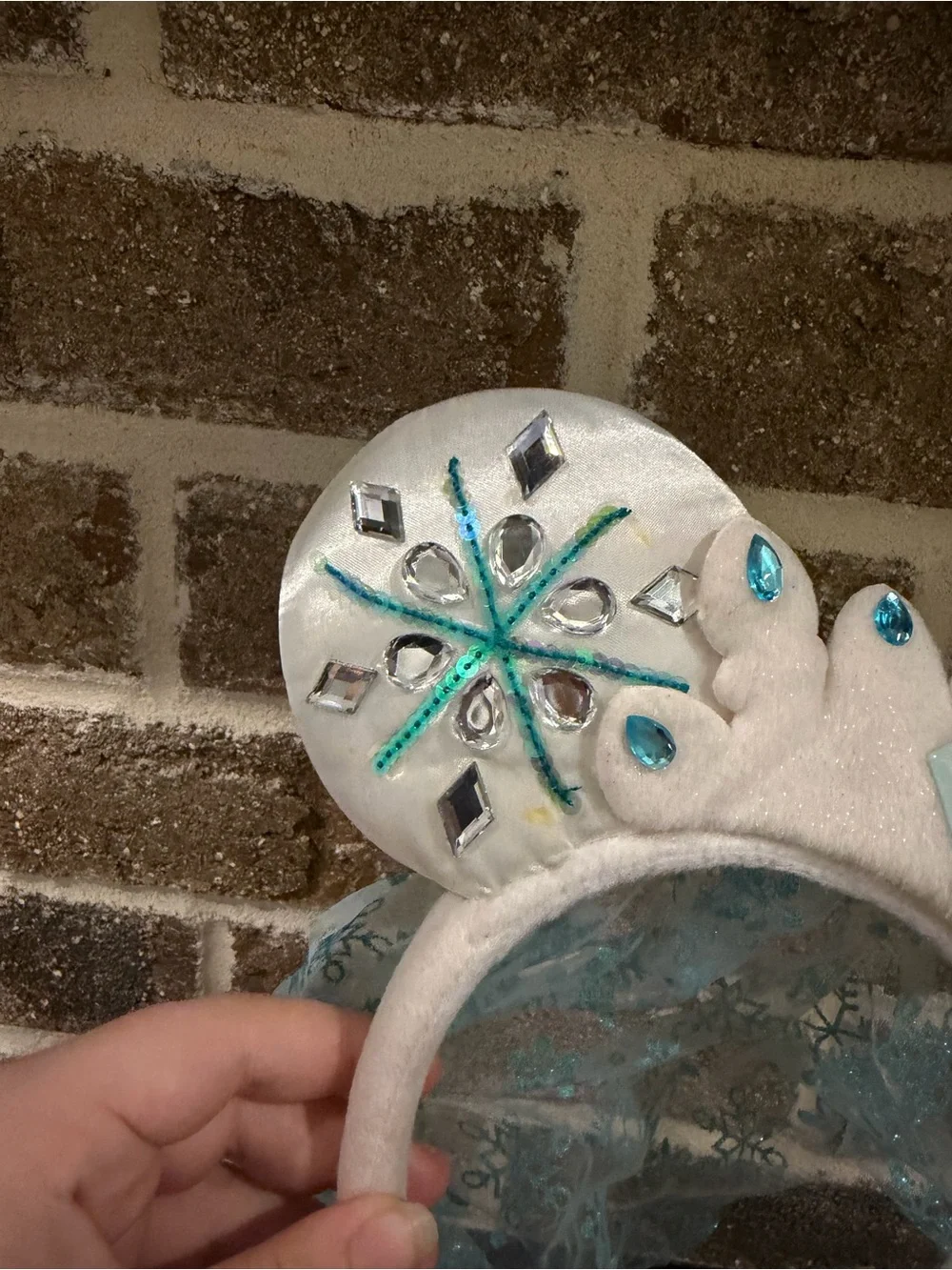 Disney Elsa Snowflake Tiara Headband - White & Blue